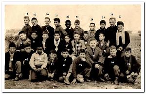BOUISSEVILLE ECOLE ST AUGUSTIN 1955 6EME PERE ANTON
